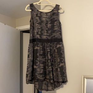 Sleeveless Patterned Zip Dress